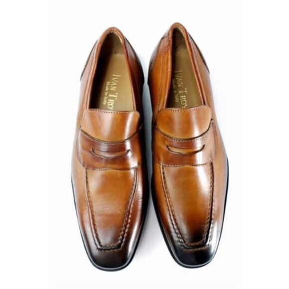 Italian Handmade Men\'s Leather Boot / Madou Brown Moccasin Loafers for Men’s / M main image 7